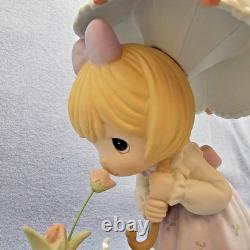 Precious Moments Blessed Are The Pure In Heart 35th Anniv Girl Puddle Jump EUC