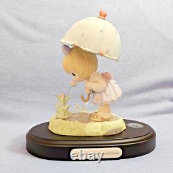 Precious Moments Blessed Are The Pure In Heart 35th Anniv Girl Puddle Jump EUC