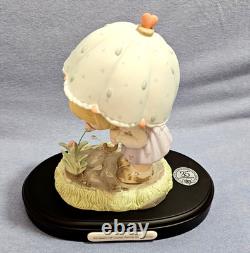 Precious Moments Blessed Are The Pure In Heart 35th Anniv Girl Puddle Jump EUC