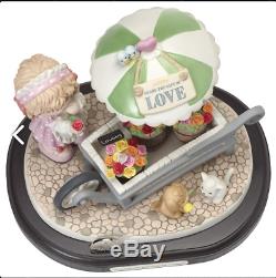 Precious Moments Blooming With Friendship Flower Cart 40th Anniversary New 2018