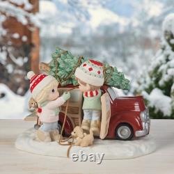 Precious Moments Bringing Home The Spirit Of Christmas Limited Edition Figurine