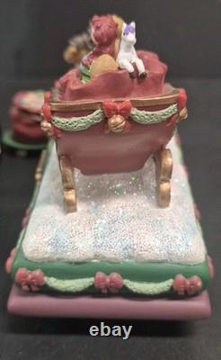 Precious Moments CHRISTMAS PARADE 3 pc Set UNMARKED Sample From Showroom + Bonus