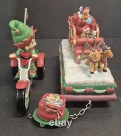 Precious Moments CHRISTMAS PARADE 3 pc Set UNMARKED Sample From Showroom + Bonus