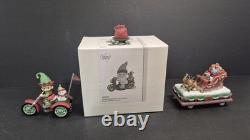 Precious Moments CHRISTMAS PARADE 3 pc Set UNMARKED Sample From Showroom + Bonus