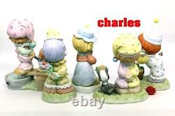 Precious Moments COMPLETE SET OF 5 SMILES FOREVER LIMITED EDITION CLOWNS