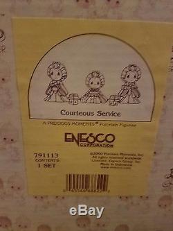 Precious Moments COURTEOUS SERVICE, CCR Japanese Ex, Hard to Find, RARE! 791113