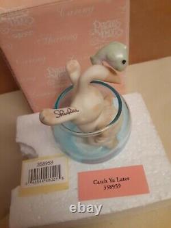 Precious Moments Cat Fishbowl Signed Fujioka Figurine # 358959Catch Ya Later