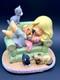 Precious Moments Cat Mom Figurine Girl Napping With Cats On Green Couch New