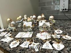 Precious Moments Ceramic Hanging Christmas Ornament Lot 1992 MPN 96