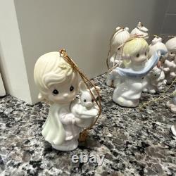 Precious Moments Ceramic Hanging Christmas Ornament Lot 1992 MPN 96