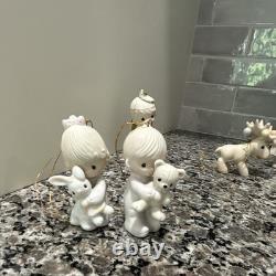 Precious Moments Ceramic Hanging Christmas Ornament Lot 1992 MPN 96
