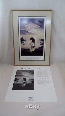 Precious Moments Chapel Parables Pearl of Great Price Litho Signed Sam Butcher
