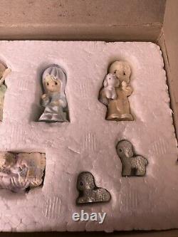 Precious Moments Christmas 9 Piece Nativity Set + Three Wise Men with boxes