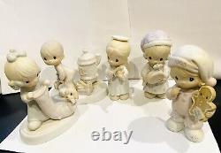 Precious Moments Christmas Figurines Lot Of 10 No Boxes