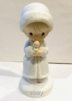 Precious Moments Christmas Figurines Lot Of 10 No Boxes