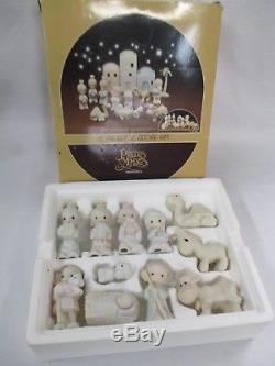 Precious Moments Christmas Nativity E-2395 Box Figures Come Let Us Adore Him(CI)