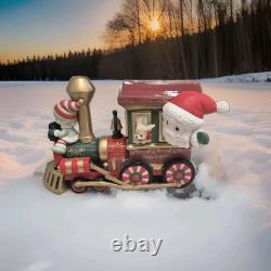 Precious Moments Christmas Train Figurine Santa Claus Back in Town#0002/3000