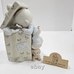 Precious Moments Collectible Do Not Open Till Christmas Figurine Music Box gift