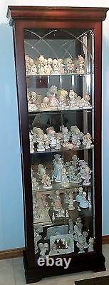 Precious Moments Collection + Glass Curio Cabinet