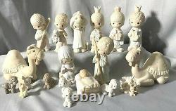 Precious Moments Come Let Us Adore Him 1979 Nativity Wee Three Kings Camel Angel