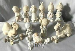 Precious Moments Come Let Us Adore Him 1979 Nativity Wee Three Kings Camel Angel