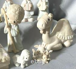 Precious Moments Come Let Us Adore Him 1979 Nativity Wee Three Kings Camel Angel