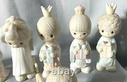 Precious Moments Come Let Us Adore Him 1979 Nativity Wee Three Kings Camel Angel