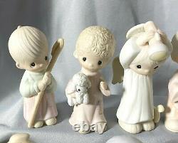 Precious Moments Come Let Us Adore Him 1979 Nativity Wee Three Kings Camel Angel