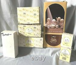 Precious Moments Come Let Us Adore Him 1979 Nativity Wee Three Kings Camel Angel