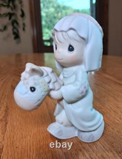 Precious Moments Come Let Us Adore Him 5- 6 Nativity Set & Boxes 17 pieces