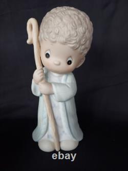 Precious Moments- Come Let Us Adore Him 9-pc Set 9-10 Tall Nativity Set #104523