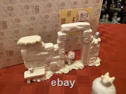 Precious Moments Come Let Us Adore Him Mini Nativity Set 1982 E-2395 +bonus +box