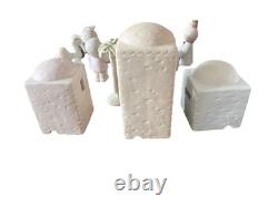 Precious Moments Come Let Us Adore Him Nativity Set & Buildings E2387 E2395