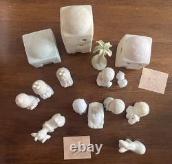 Precious Moments Come Let Us Adore Him Nativity Set & Buildings E2387 E2395