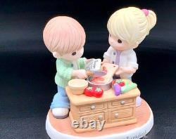 Precious Moments Couple Cooking Together
