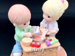 Precious Moments Couple Cooking Together