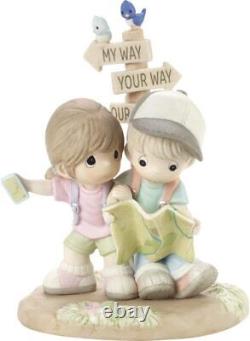 Precious Moments Couple Lost with Map Figurine, Multi