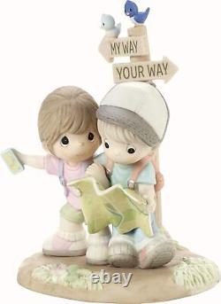 Precious Moments Couple Lost with Map Figurine, Multi