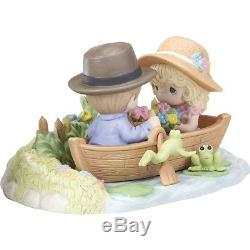 Precious Moments Couple in Row Boat Limited Edition Figurine