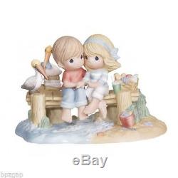 Precious Moments Couple on Dock Our Love Is A Shore Thing Figurine #132015