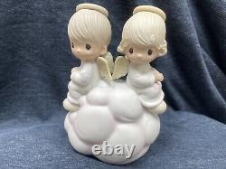 Precious Moments -DEALER ONLY- E-7350 But Love Goes On Forever RARE NIB