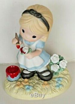 Precious Moments -DISNEY-ALICE IN WONDERLAND- You Make My World A Wonderland NEW