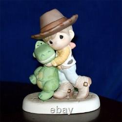 Precious Moments DISNEY OUR LOVE WILL NEVER GO EXTINCT Woody Rex TOY STORY