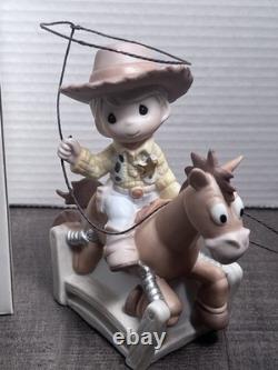Precious Moments DISNEY TOY STORY RIDE LIKE THE WIND BULLSEYE Woody With Box