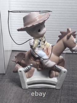 Precious Moments DISNEY TOY STORY RIDE LIKE THE WIND BULLSEYE Woody With Box