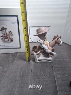 Precious Moments DISNEY TOY STORY RIDE LIKE THE WIND BULLSEYE Woody With Box