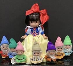 Precious Moments Disney 11 Doll Lot, Snow White and the Seven Dwarfs