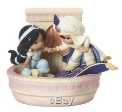 Precious Moments Disney Aladdin And Jasmine A Magical World Awaits You Figurine