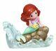 Precious Moments Disney Ariel Seated On Rock Figurine, New, Free Shipping