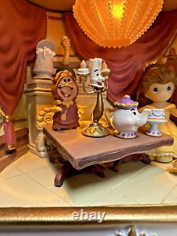 Precious Moments Disney Beauty and the Beast Belle Be Our Guest LED Music NEW